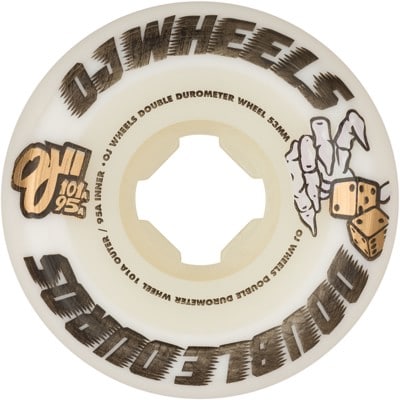 OJ Double Duro Mini Combo Skateboard Wheels - white (101a/95a) - view large