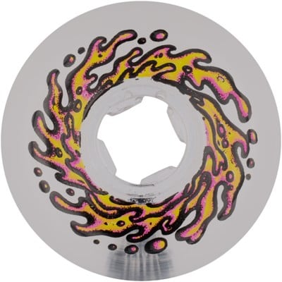 Slime Balls Mirror Vomits Skateboard Wheels - clear/orange (99a) - view large