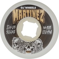 OJ Martinez Hear No Evil Double Duro Skateboard Wheels - white (101a/95a)