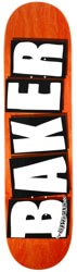 Baker Brand Logo Veneer 8.25 Skateboard Deck - orange