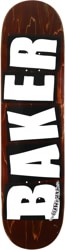 Baker Brand Logo Veneer 8.5 Skateboard Deck - brown
