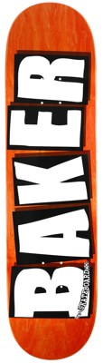 Baker Brand Logo Veneer 8.5 Skateboard Deck - orange - view large