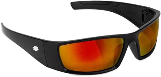 Glassy Peet Polarized Sunglasses - black/red mirror polarized lens - view large