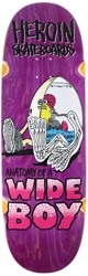 Heroin Anatomy Of A Wide Boy 10.4 Skateboard Deck - purple