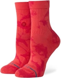 Stance Women's Dye Namic Quarter Socks - red