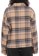 Brixton Women's Bowery Flannel - sesame/flint blue - reverse