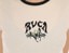 RVCA Women's Shrunken Ringer T-Shirt - cream - front detail