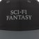 Sci-Fi Fantasy Nylon Logo Snapback Hat - black - front detail