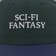 Sci-Fi Fantasy Nylon Logo Snapback Hat - navy - front detail