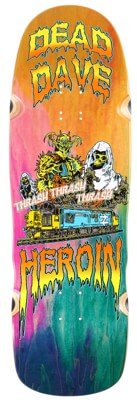 Heroin Dead Dave Ghost Train 10.1 Skateboard Deck - rainbow fade - view large
