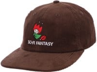 Sci-Fi Fantasy Flying Rose Snapback Hat - brown