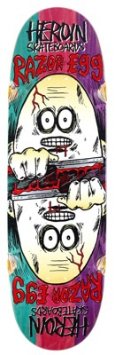 Heroin Razoregg Symmetrical 9.5 Wheel Wells Skateboard Deck - view large