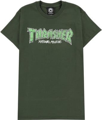 Thrasher Brick T-Shirt - forest green - view large