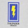 Thunder Boxed Bolt Crew Sweatshirt - grey heather/blue-yellow-black - front detail