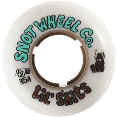 Snot Lil' Shits Cruiser Skateboard Wheels - white (85a) - view large