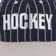Hockey Pinstriped Snapback Hat - navy - front detail