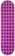 Hockey Plaid 8.38 Skateboard Deck - purple