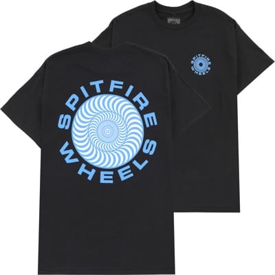 Spitfire Classic 87' Swirl Fill T-Shirt - black/blue-white - view large