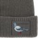 Anti-Hero Lil Pigeon Label Beanie - charcoal/charcoal - front detail