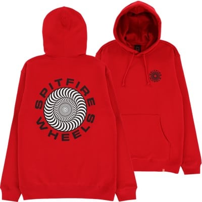 Spitfire Classic 87' Swirl Fill Hoodie - scarlet/black-white - view large