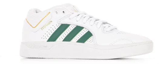 Adidas Tyshawn Pro Skate Shoes - footwear white/dark green/blue bird