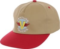 Venture Wings Snapback Hat - tan/red