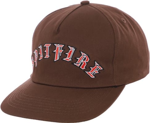 Spitfire Old E Arch Unstructured Snapback Hat - brown - view large