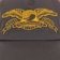 Anti-Hero Basic Eagle Trucker Hat - grey/gold - front detail