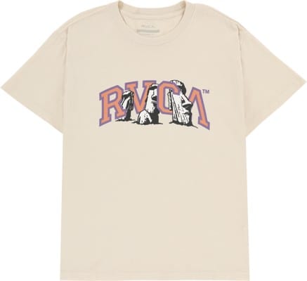 RVCA Rapa Nui T-Shirt - silver bleach - view large