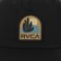 RVCA Paper Cuts Snapback Hat - black - front detail