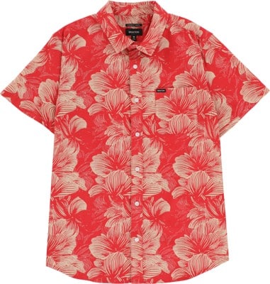 Brixton Charter Print S/S Shirt - casa red/oatmilk floral - view large