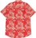 Brixton Charter Print S/S Shirt - casa red/oatmilk floral - reverse