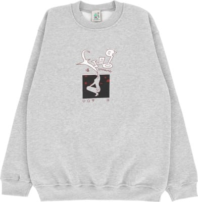 Frog Instagram Ads Crew Sweatshirt - grey - view large