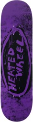 The Heated Wheel Oval 8.75 Skateboard Deck - purple