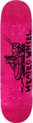 The Heated Wheel Grasshopper 8.5 Skateboard Deck - pink