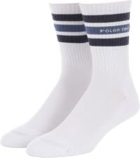 Polar Skate Co. Fat Stripe Sock - white/blue