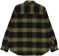 Polar Skate Co. Mike Flannel Shirt - black/army green - reverse