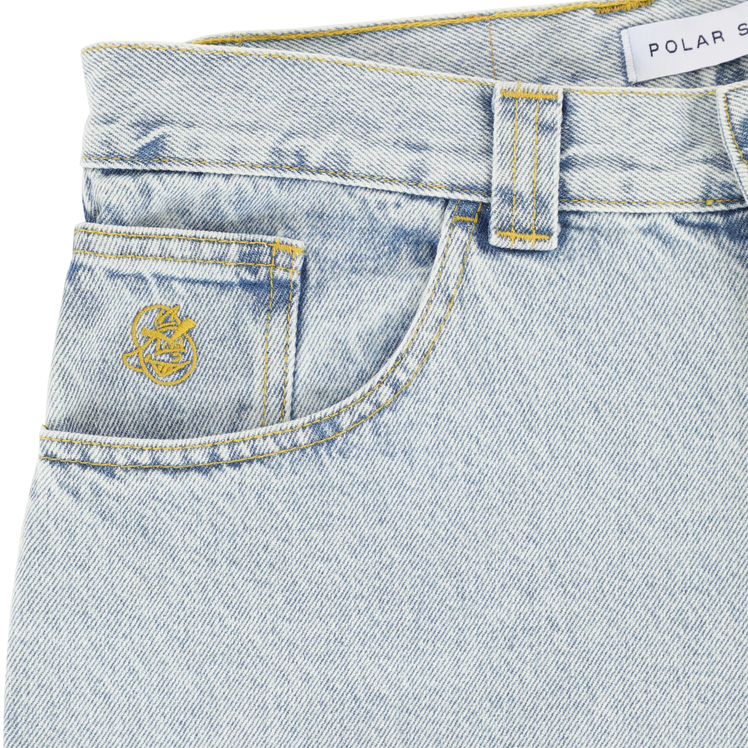 Polar '93 Denim Jeans Light Blue | Skate Warehouse