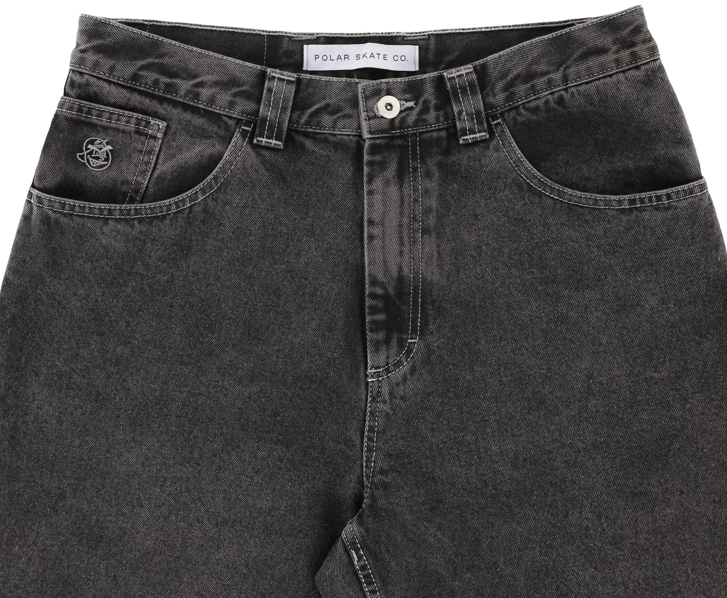 【POLAR SKATE CO.】'93! DENIM / Silver Black 93 Pants - Silver Black – Polar Skate Co.