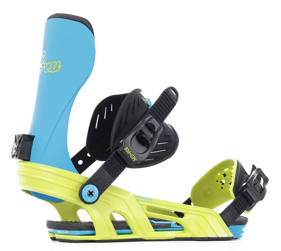Bent Metal Axtion Snowboard Bindings 2024 - (gnu) blue/green | Tactics
