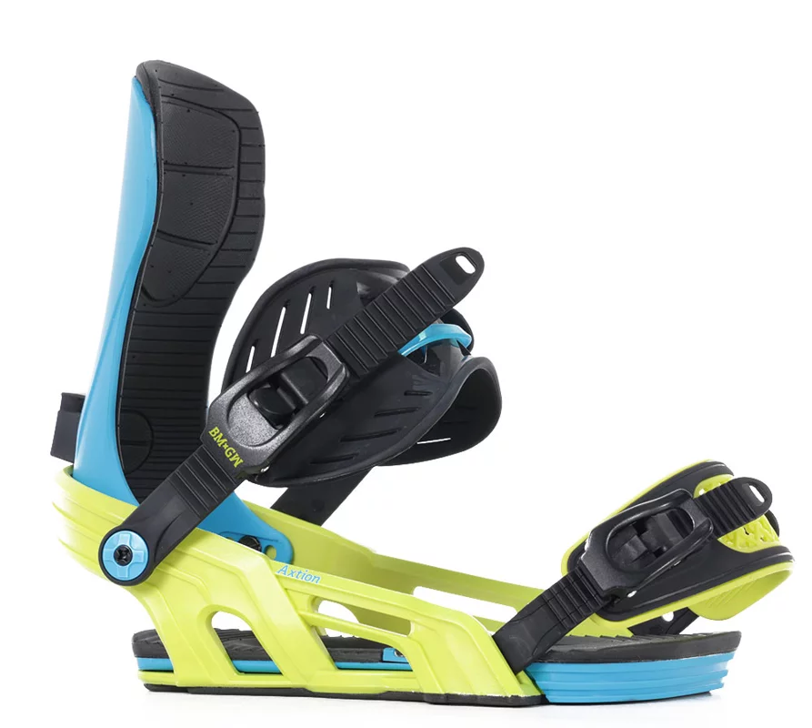 Bent Metal Axtion Snowboard Bindings 2024 - (gnu) blue/green | Tactics