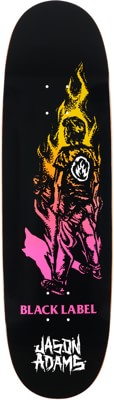 Black Label Adams Suffer 9.0 Custom Egg Skateboard Deck - black - view large