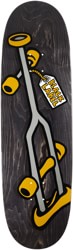 Black Label Crutch 9.5 Egg Shape Skateboard Deck - black