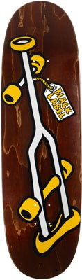 Black Label Crutch 9.5 Egg Shape Skateboard Deck - brown - view large