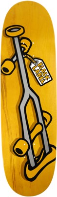 Black Label Crutch 9.5 Egg Shape Skateboard Deck - yellow - view large