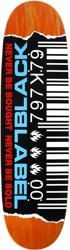 Black Label Ripped Barcode 9.0 Custom Egg Skateboard Deck - orange