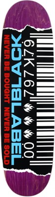 Black Label Ripped Barcode 9.0 Custom Egg Skateboard Deck - purple - view large