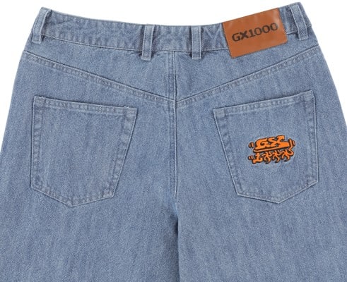 GX1000 Gx1000 Baggy Pant Blue Washed Denim