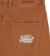 GX1000 Baggy Denim Jeans - brown - reverse detail