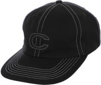 Cleaver C Strapback Hat - black contrast